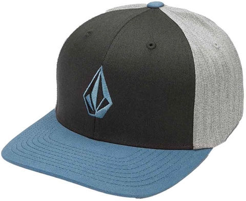 Volcom Full Stone Hthr Flexfit Hat Blue Rinse