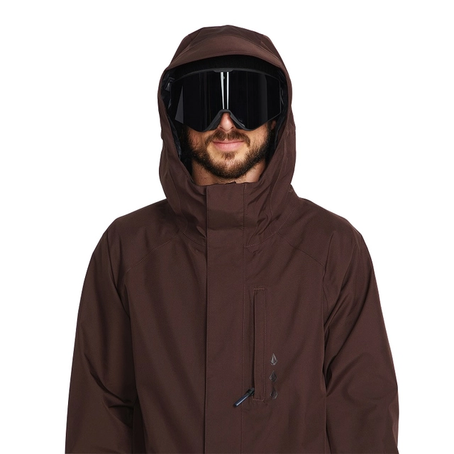 Volcom Dua Ins Gore Jacket Brown - L 