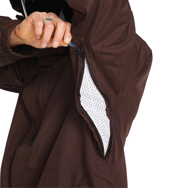 Volcom Dua Ins Gore Jacket Brown - L 