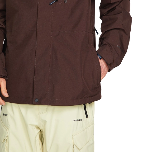 Volcom Dua Ins Gore Jacket Brown - L 