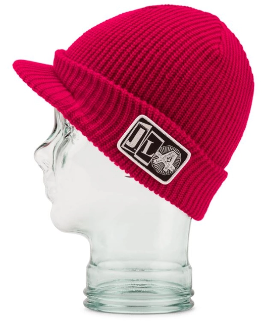 Volcom JLA Visor Beanie Red - One Size 