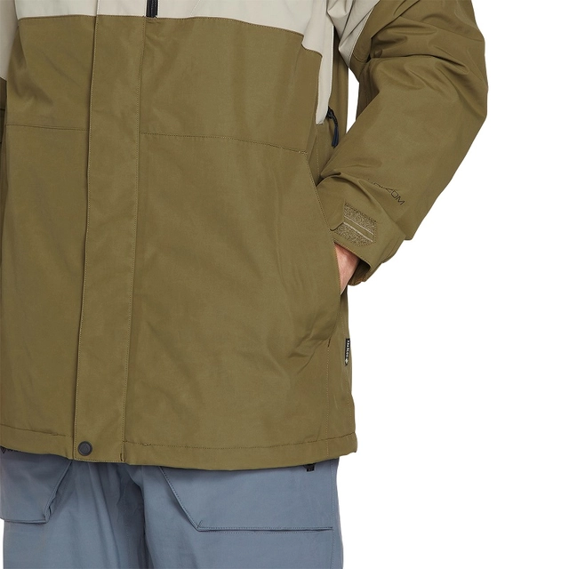 Volcom L Gore-Tex Jacket Dark Khaki - L 