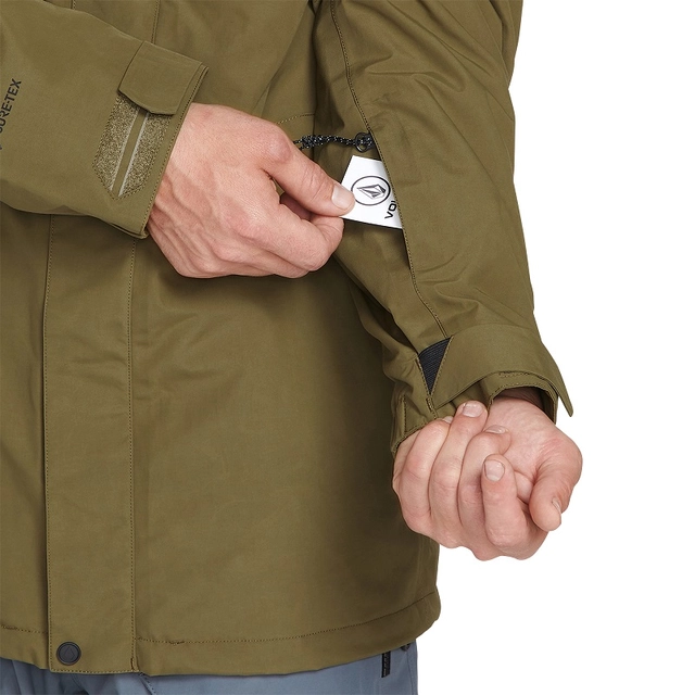 Volcom L Gore-Tex Jacket Dark Khaki - L 