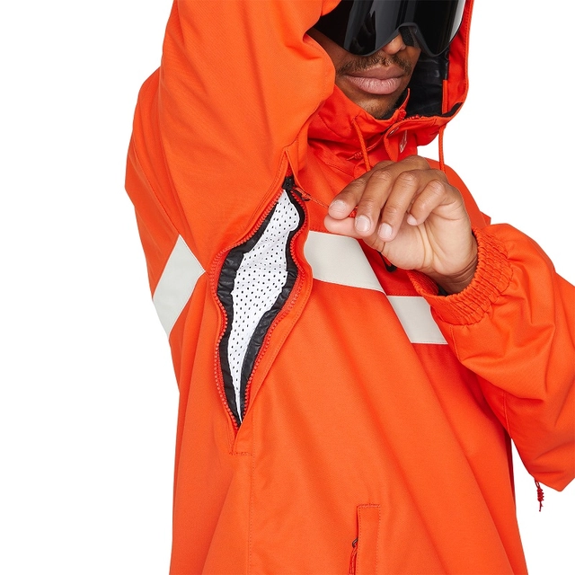 Volcom Longo Pullover Orange Shock - M 