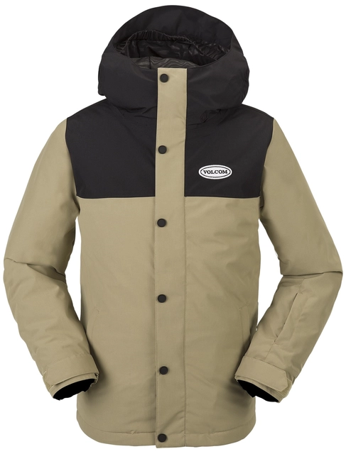 Volcom Stone.91 Ins Jacket Dark Khaki - S/8år 