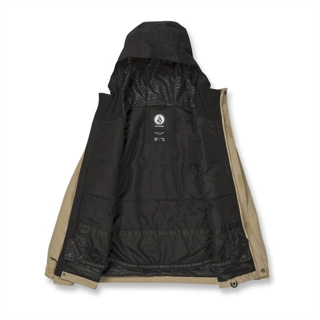 Volcom Stone.91 Ins Jacket Dark Khaki - S/8år 