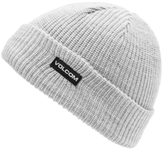 Volcom Youth Lined Beanie Heather Grey - One Size