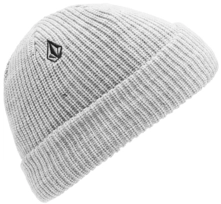 Volcom Youth Lined Beanie Heather Grey - One Size 