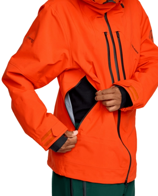 Volcom Anyox Guide Gore Pro Shell Jkt Orange Shock - L 