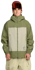 Volcom Arthur 3L Jacket Dark Olive - L
