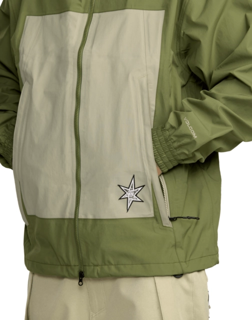Volcom Arthur 3L Jacket Dark Olive - L 