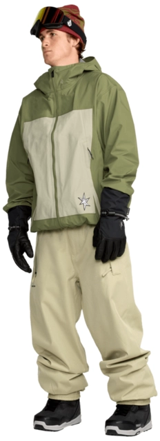 Volcom Arthur 3L Jacket Dark Olive - L 
