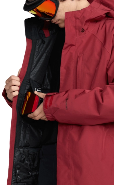Volcom Dua Gore-Tex Jacket Burnt Red - L 