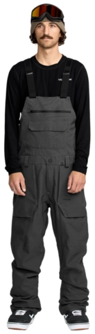 Volcom Roan Bib Overall Dark Grey