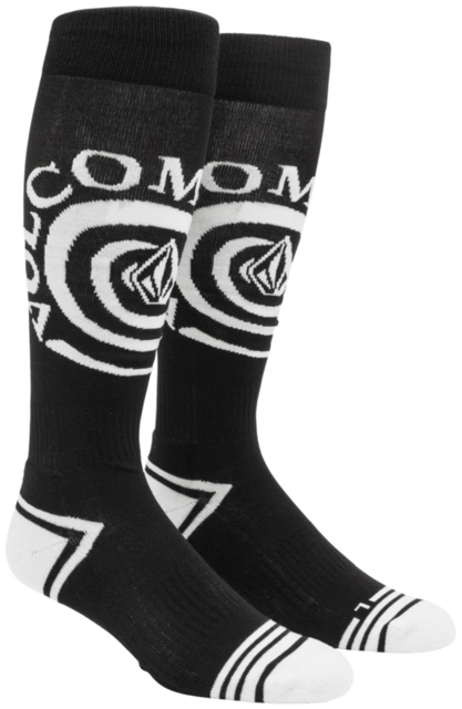 Volcom Spiral Over-The-Calf Sock Black - L 