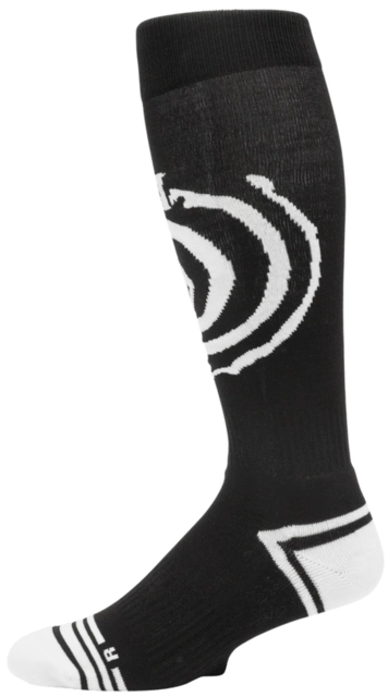 Volcom Spiral Over-The-Calf Sock Black - L 