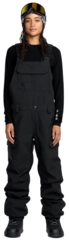 Volcom Creston 3D Stretch Bib Overall Black - L