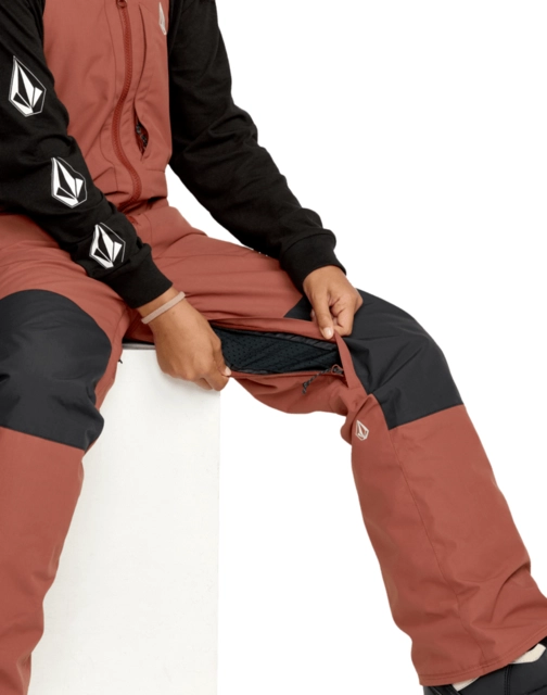 Volcom Barkley Ins Bib Overall Henna - L/12år 