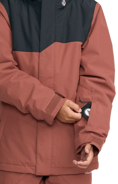 Volcom Stone.91 Ins Jacket Henna - L/12år 