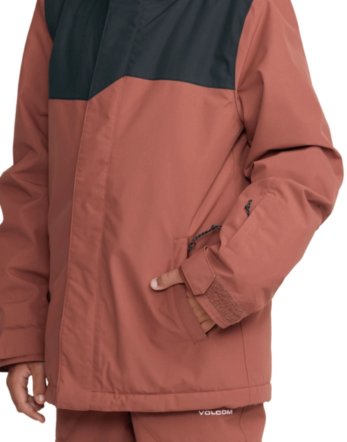 Volcom Stone.91 Ins Jacket Henna - L/12år 