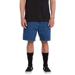 Volcom Billow Denim Short Oliver Mid Blue - 28