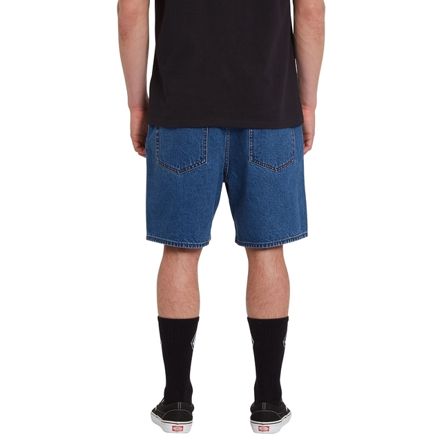 Volcom Billow Denim Short Oliver Mid Blue - 28 
