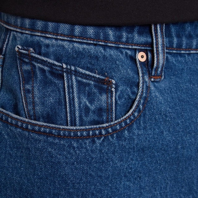 Volcom Billow Denim Short Oliver Mid Blue - 28 