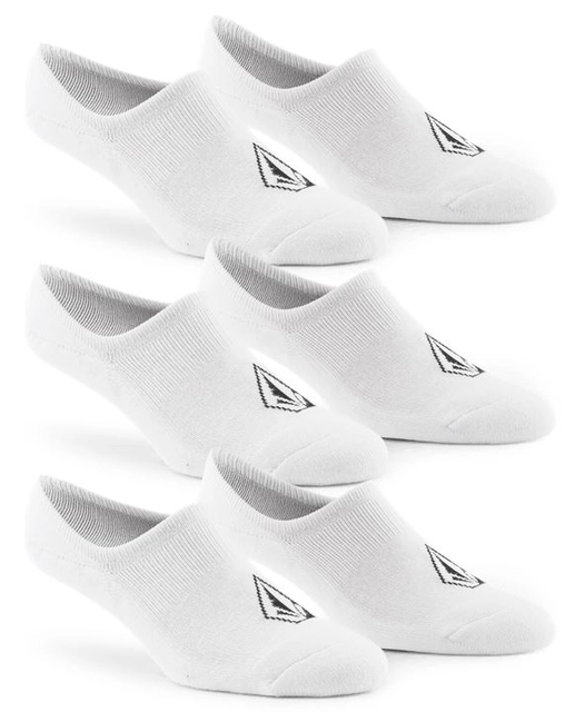 Volcom Stones Nshw Sock 3Pk White - One Size 