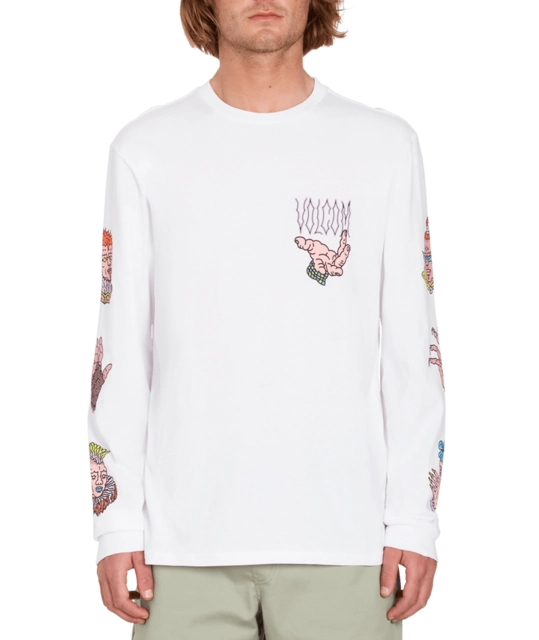 Volcom Connected Minds LS Tee White - M 