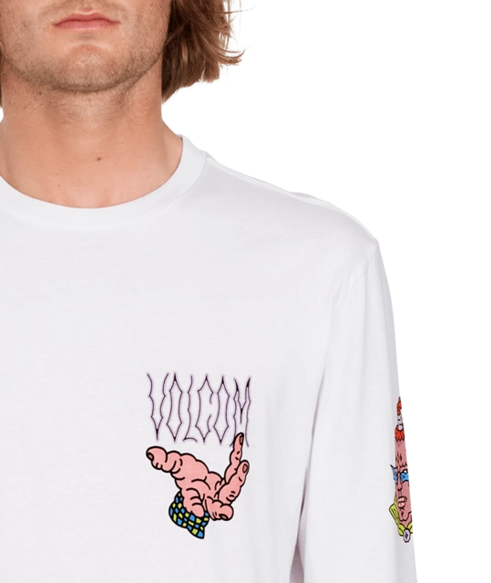 Volcom Connected Minds LS Tee White - M 