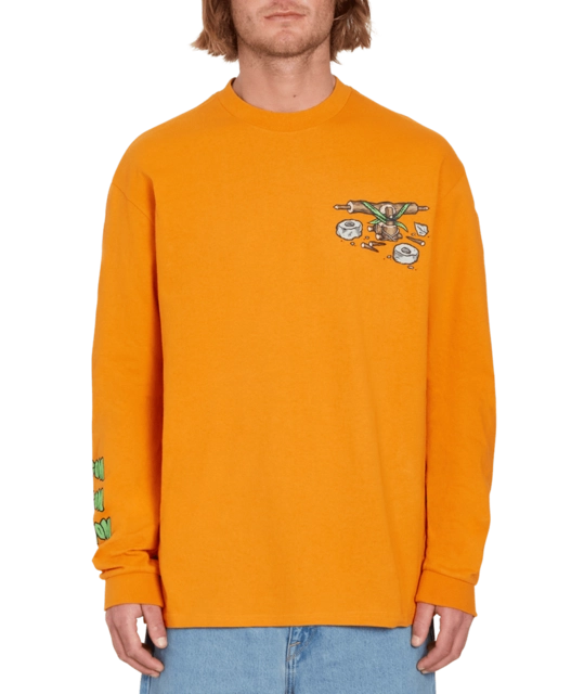 Volcom FA Todd Bratrud LS Tee Saffron - L 