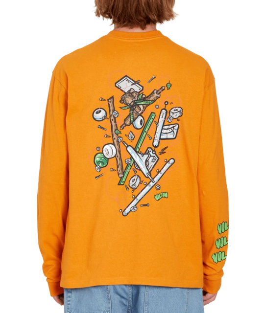 Volcom FA Todd Bratrud LS Tee Saffron - L 