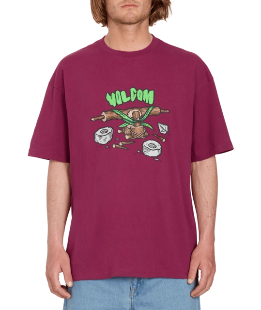 Volcom FA Todd Bratrud LSE SS Tee 1 Plum - S 