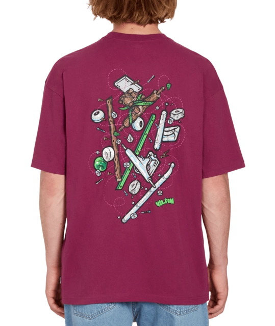 Volcom FA Todd Bratrud LSE SS Tee 1 Plum - S 