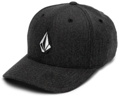 Volcom Full Stone Hthr Flexfit Hat Charcoal Heather - L/XL