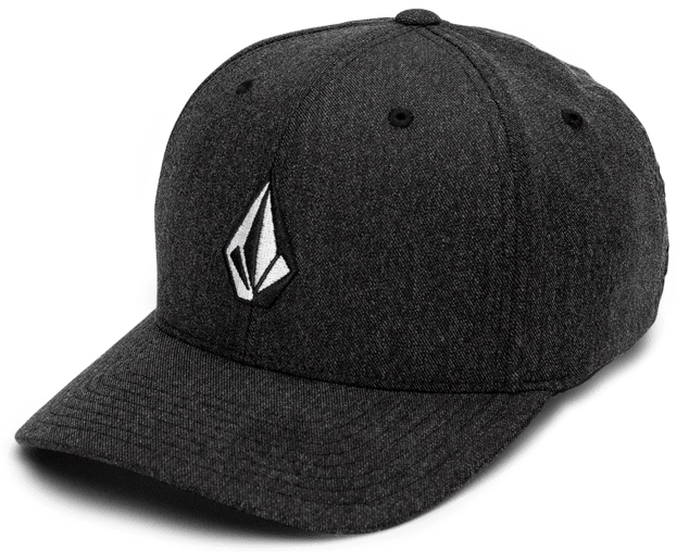 Volcom Full Stone Hthr Flexfit Hat Charcoal Heather - L/XL 