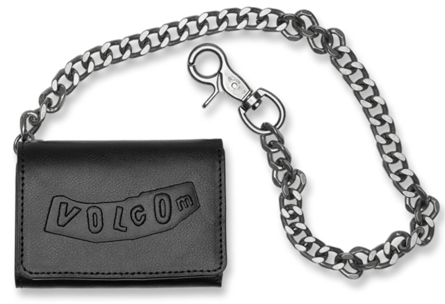 Volcom Pistol Leather Wallet Black - One size 