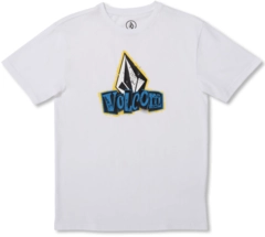 Volcom Sticker Stamp SS Tee White - M/10&#229;r