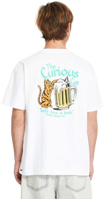 Volcom Curious Cat SS Tee White - L 