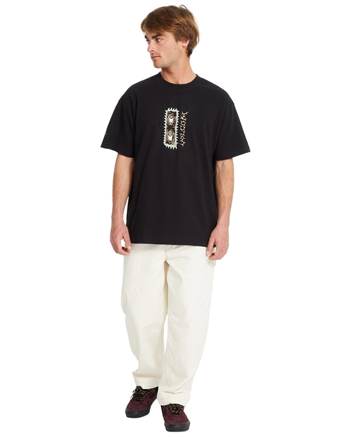 Volcom Eye Rust Loose SS Tee Black - L 