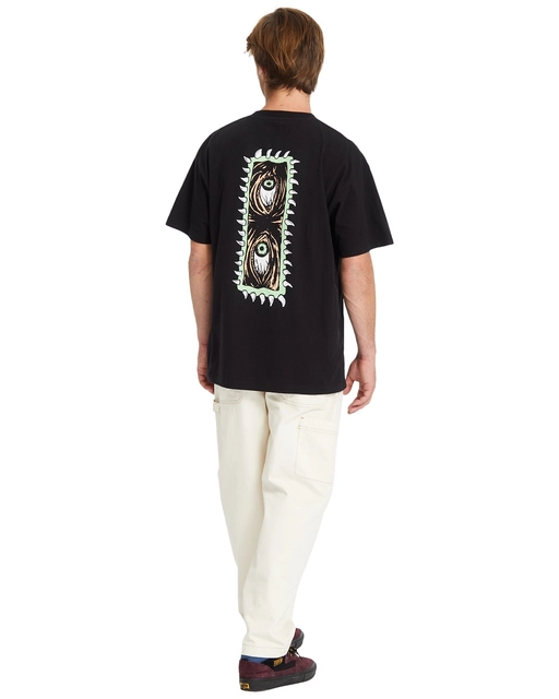 Volcom Eye Rust Loose SS Tee Black - L 