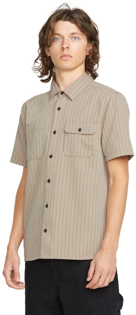 Volcom Trade Stone SS Light Khaki - L 