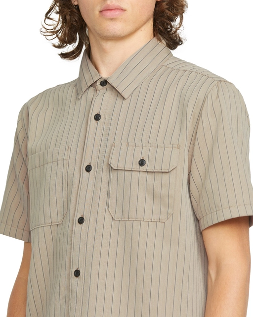 Volcom Trade Stone SS Light Khaki - L 