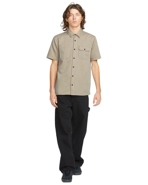 Volcom Trade Stone SS Light Khaki - L 