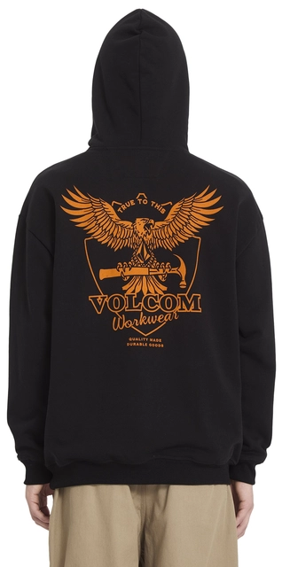 Volcom Hammered Pullover Black - L 