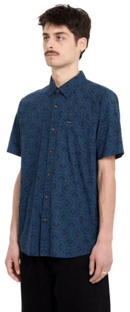 Volcom Scaler Stone Woven SS Midnight Blue - L 