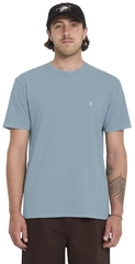 Volcom Solid Stone Emb SS Tee Tradewinds - L