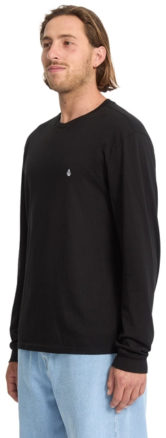 Volcom Stone Blanks Basic LS Tee Black - L 