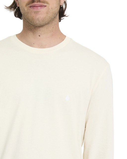 Volcom Stone Blanks Basic LS Tee Dirty White - L 