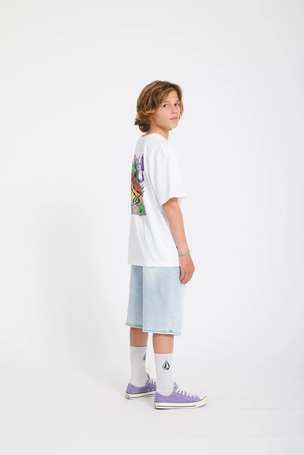 Volcom FA Ben Sanaire Tee 2 White - L/12år 